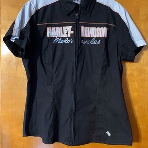 Women’s Harley-Davidson zip front shirt